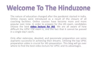 welcome to the hinduzone