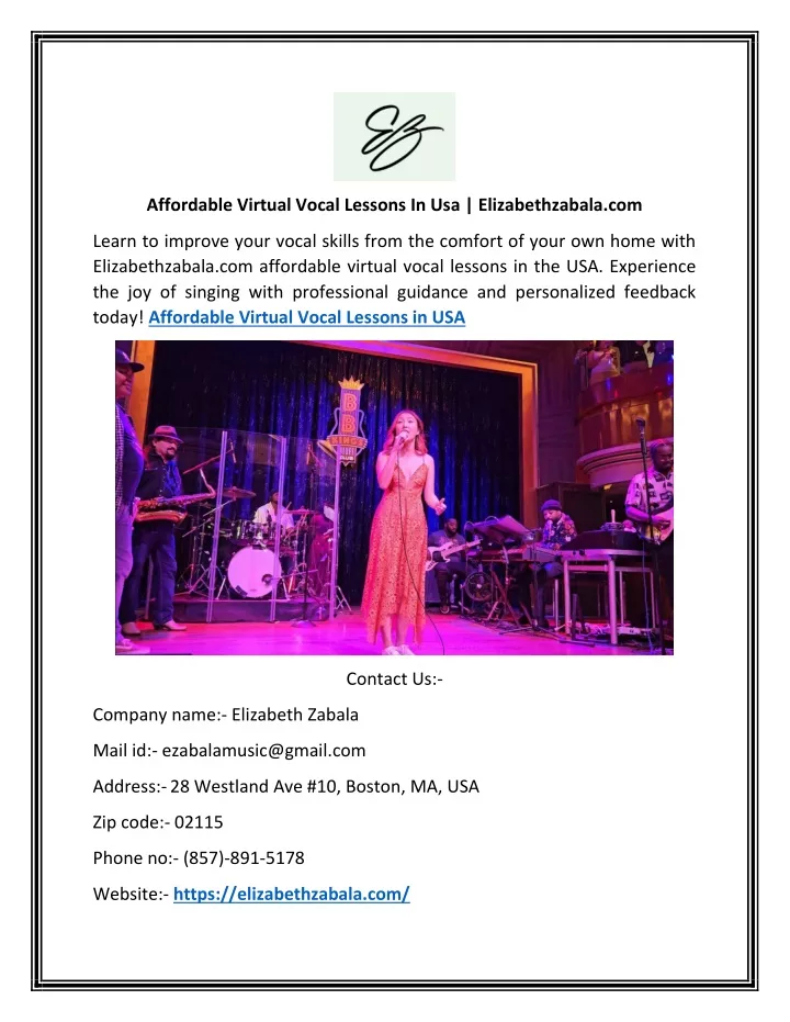 affordable virtual vocal lessons