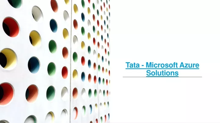 tata microsoft azure solutions