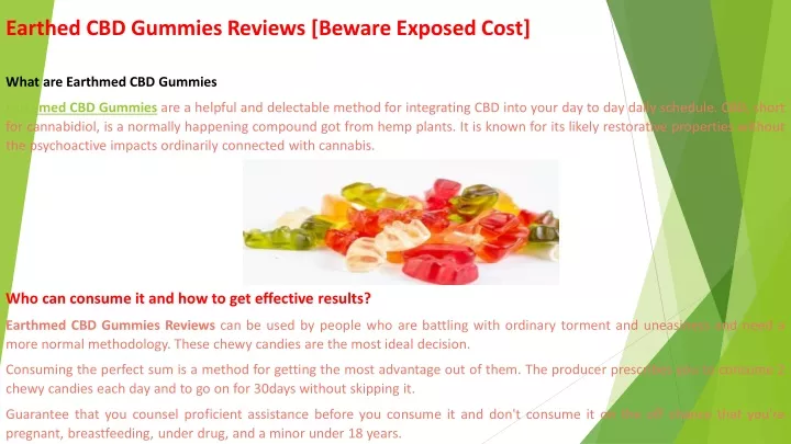 earthed cbd gummies reviews beware exposed cost