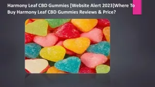 Harmony Leaf CBD Gummies Cost