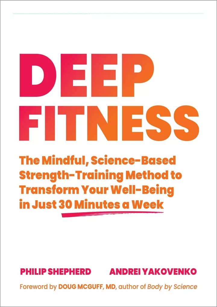 deep fitness the mindful science based strength