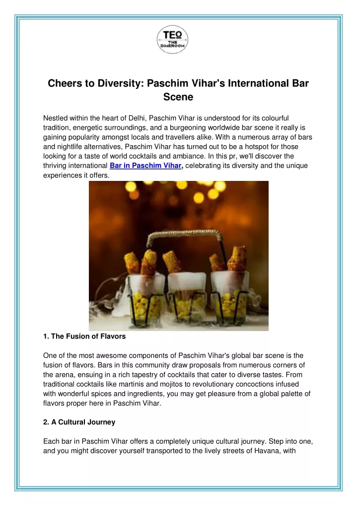 cheers to diversity paschim vihar s international