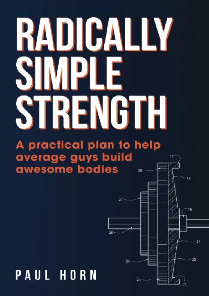 radically simple strength a practical plan