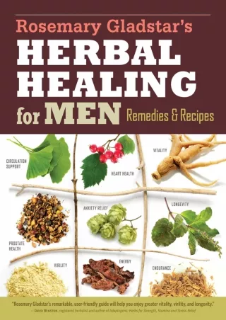 get [PDF] Download Rosemary Gladstar's Herbal Healing for Men: Remedies and Reci