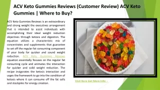 ACV Keto Gummies Reviews 11