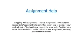 Assignment Help Successful Service
