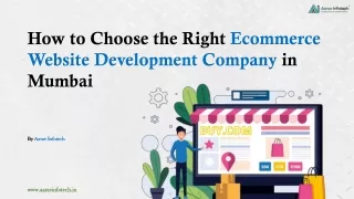 How to Choose the Right Ecommerce Website Development Company in Mumbai