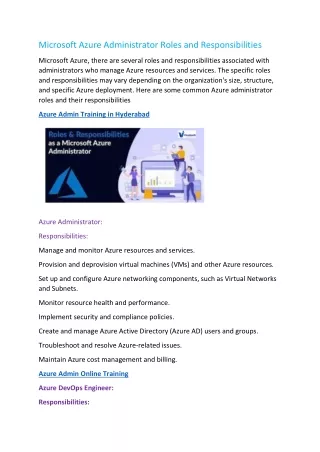 microsoft azure administrator roles