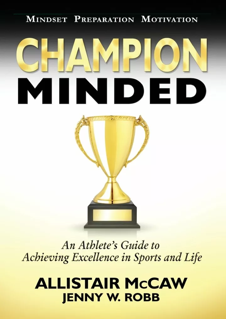 champion minded achieving excellence in sports