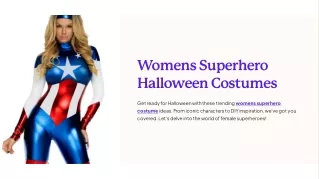 Unleash Your Inner Superhero: Women's Halloween Costumes