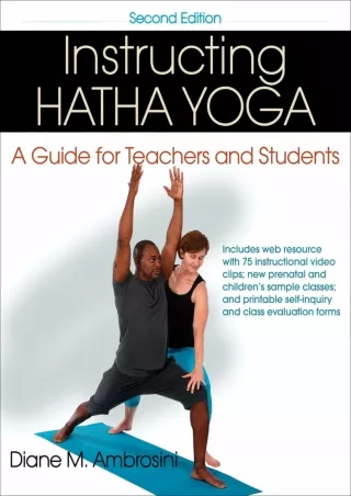Download Book [PDF] Instructing Hatha Yoga: A Guide for Teachers and Students re