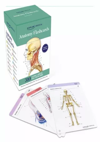 PDF/READ/DOWNLOAD Anatomy Flashcards: 300 Flashcards with Anatomically Precise D