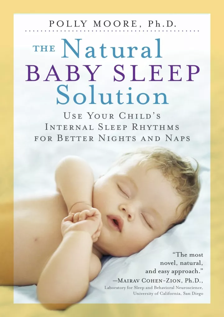 the natural baby sleep solution use your child