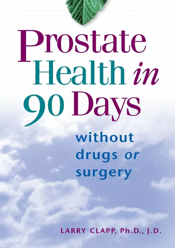 prostate health in 90 days trade download