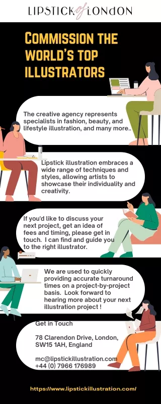 Illustrators By Style - Lipstick Infographic
