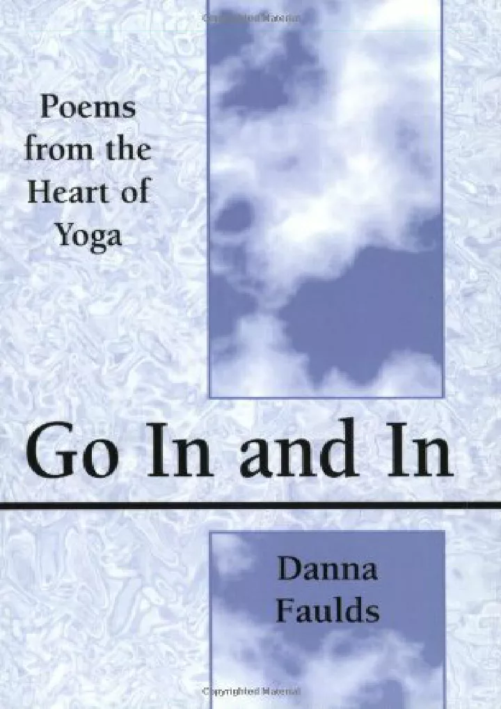 go in and in poems from the heart of yoga