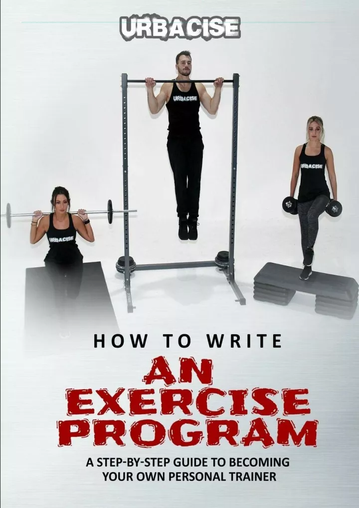 how to write an exercise program a step by step