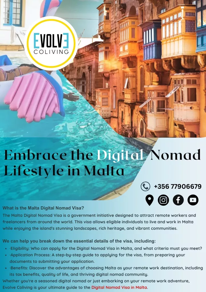 embrace the digital nomad lifestyle in malta