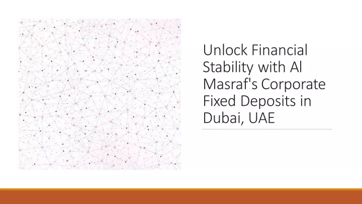 unlock financial stability with al masraf