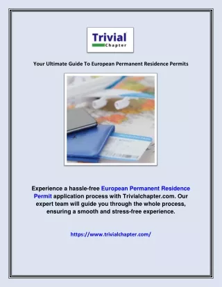 Your Ultimate Guide To European Permanent Residence Permits