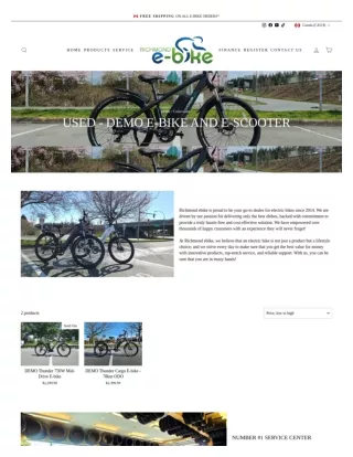 Used E-Bikes and E-Scooters in Richmond