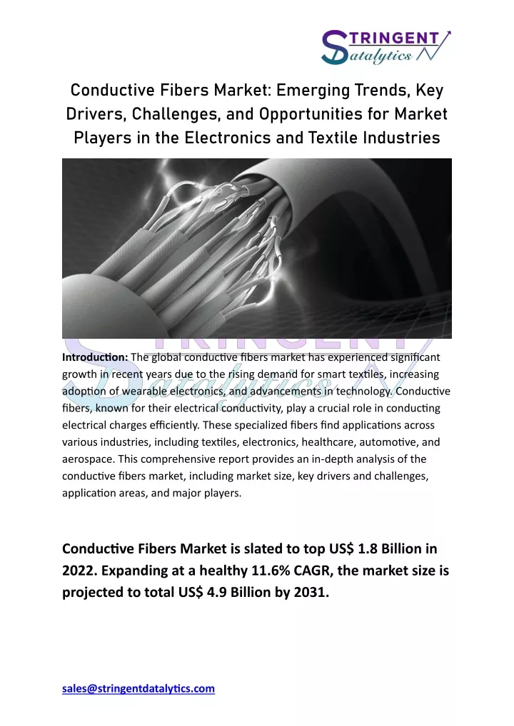 conductive fibers market emerging trends