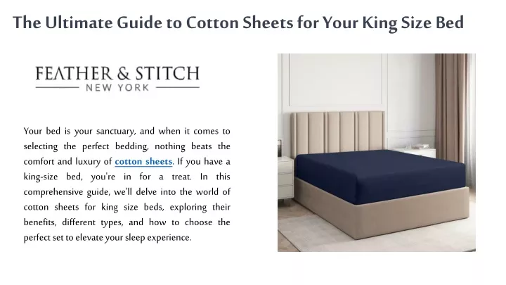 the ultimate guide to cotton sheets for your king