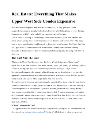 real estate everything that makes