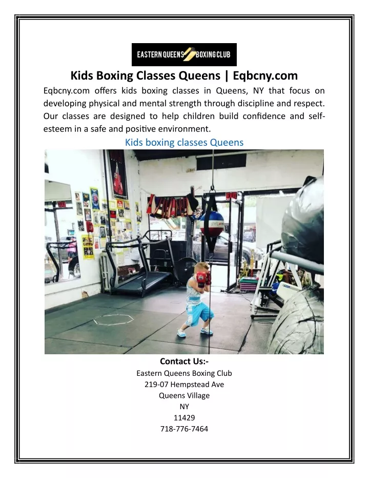 kids boxing classes queens eqbcny com eqbcny