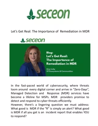 let s get real the importance of remediation