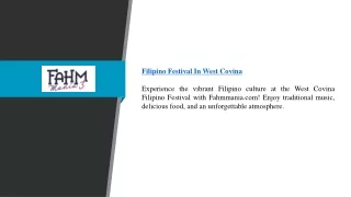 Filipino Festival In West Covina | Fahmmania.com