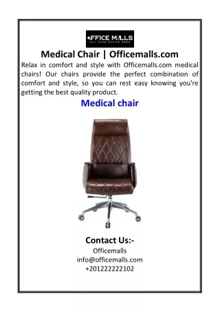 Medical Chair  Officemalls.com