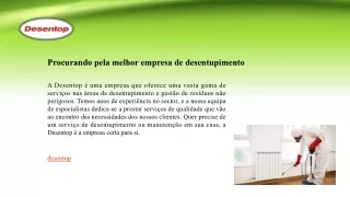 Procurando pela melhor empresa de desentupimento