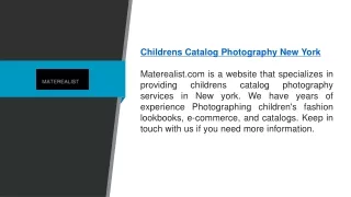 Childrens Catalog Photography New York | Materealist.com