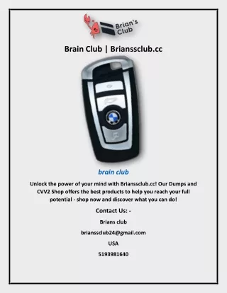 Brain Club | Brianssclub.cc