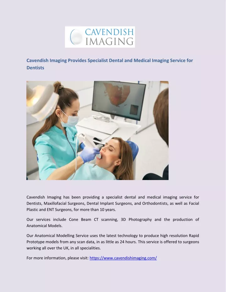 cavendish imaging provides specialist dental