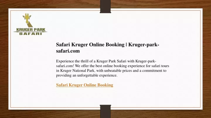 safari kruger online booking kruger park safari