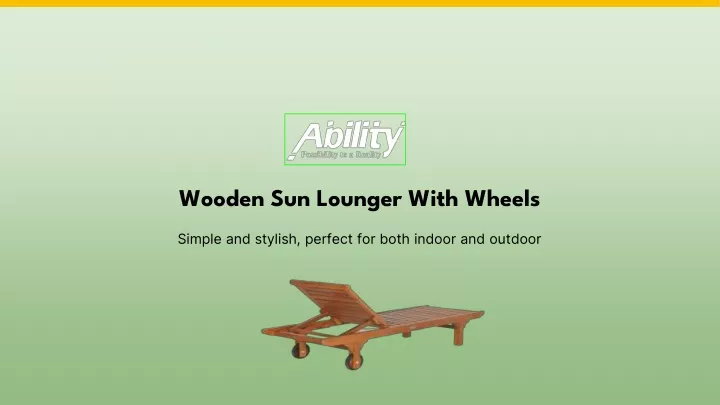 wooden sun lounger with wheels