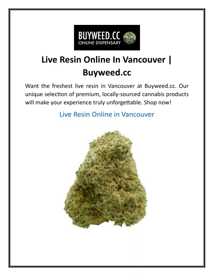 live resin online in vancouver buyweed cc