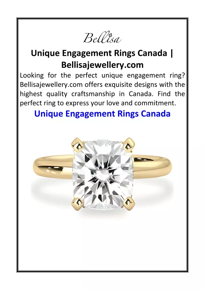 unique engagement rings canada bellisajewellery