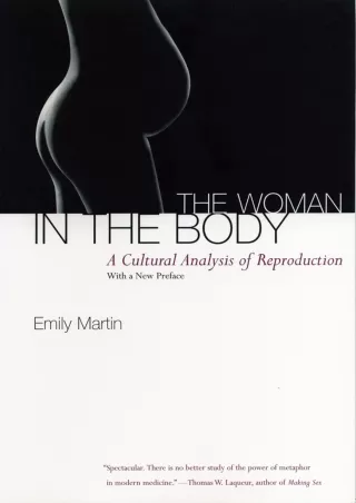 Read Ebook Pdf The Woman in the Body: A Cultural Analysis of Reproduction