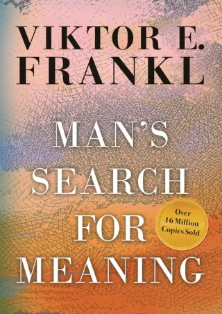get [PDF] Download Man's Search for Meaning, Gift Edition