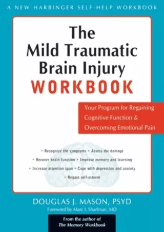 Download Book [PDF] The Mild Traumatic Brain Injury Workbook: Your Program for Regaining Cognitive