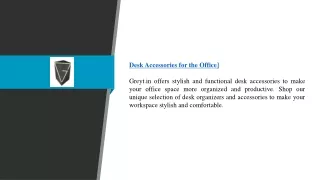 Desk Accessories For The Office | Greyt.in