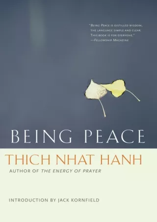 Pdf Ebook Being Peace