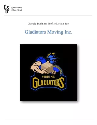 Movers near me | Gladiators Moving Inc.