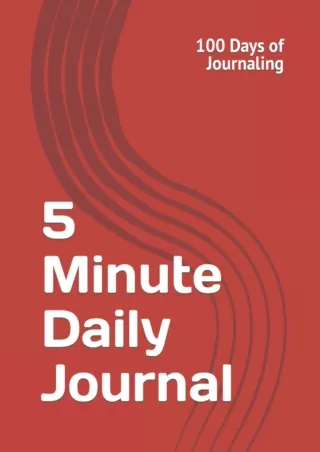 get [PDF] Download 5 Minute Daily Journal