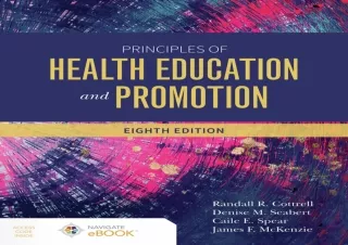 EBOOK Principles of Health Education and Promotion