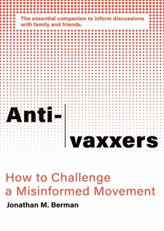 Pdf Ebook Anti-vaxxers: How to Challenge a Misinformed Movement